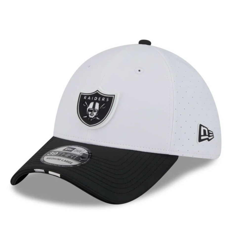 New Era Las Vegas Raiders NFL 2025 Sideline 39Thirty Flex‎ Fit Hat Cap Men's M/L